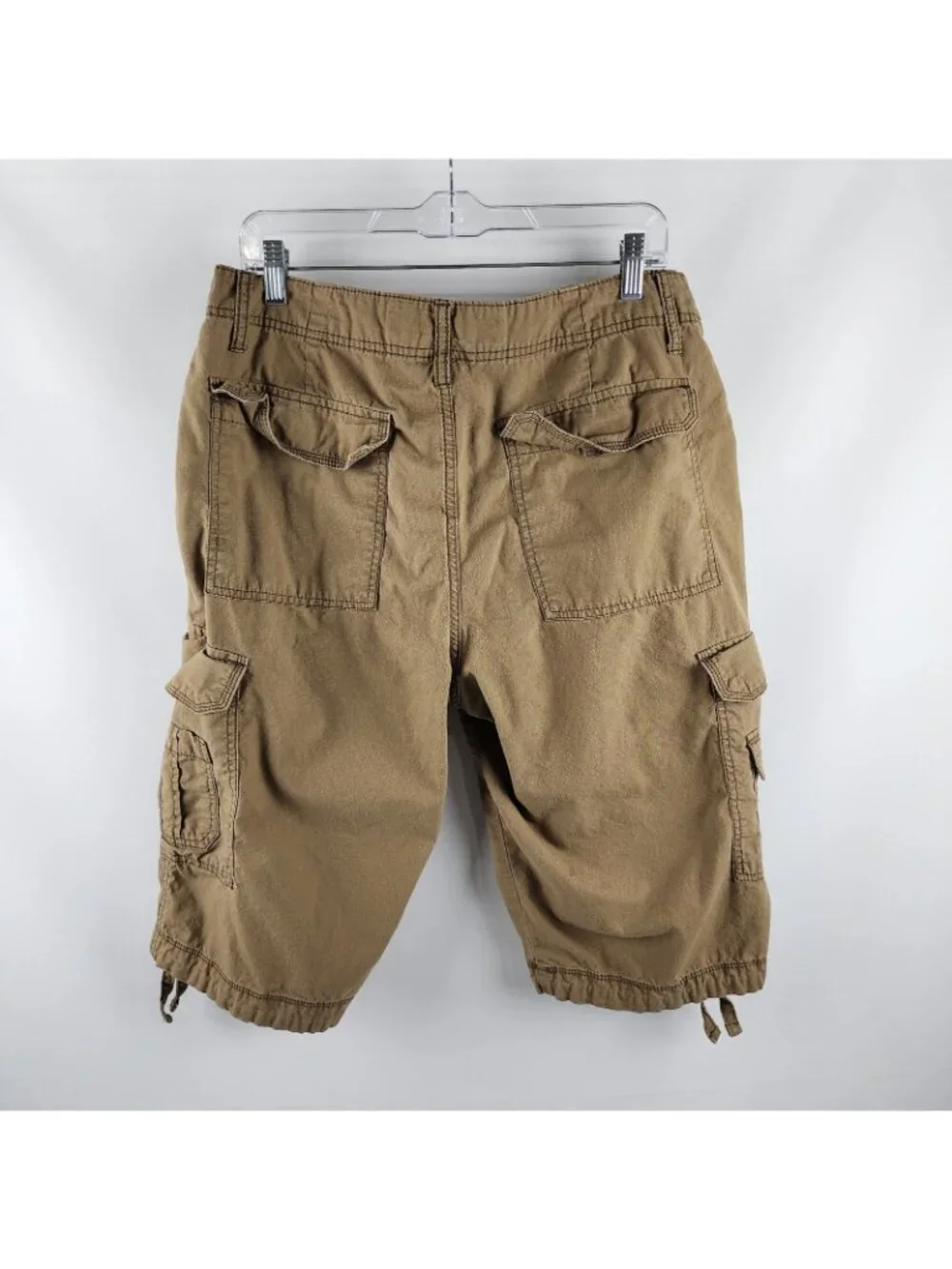 Plugg Shorts Mens 34 Brown Vintage Cargo 13 in Short
